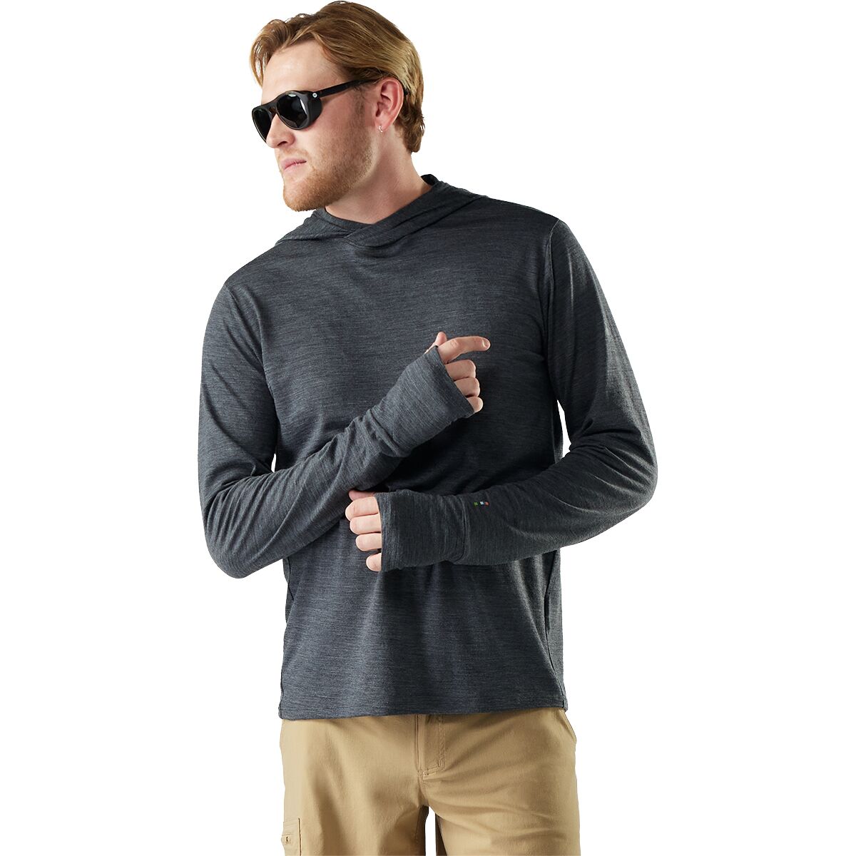 Image of Smartwool Merino Sun Hoodie - Men's Iron Heather, S