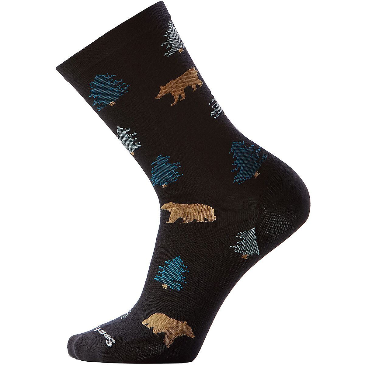 Image of Smartwool Everyday Through the Trees Crew Sock Black, XL