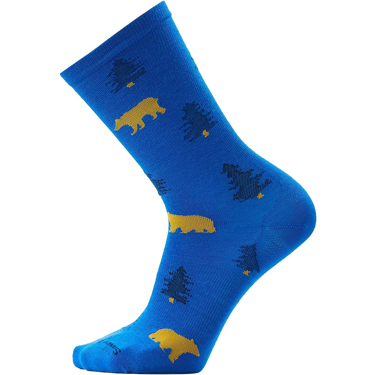 Image of Smartwool Everyday Through the Trees Crew Sock Laguna Blue, M