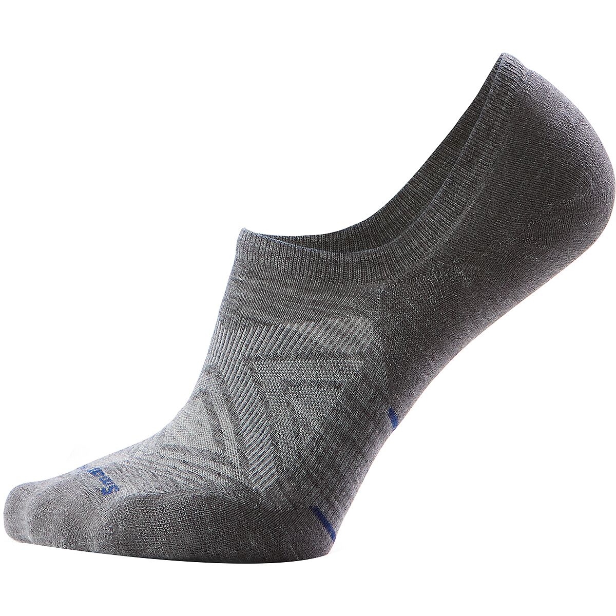 Image of Smartwool Run Targeted Cushion No Show Sock Medium Gray, L