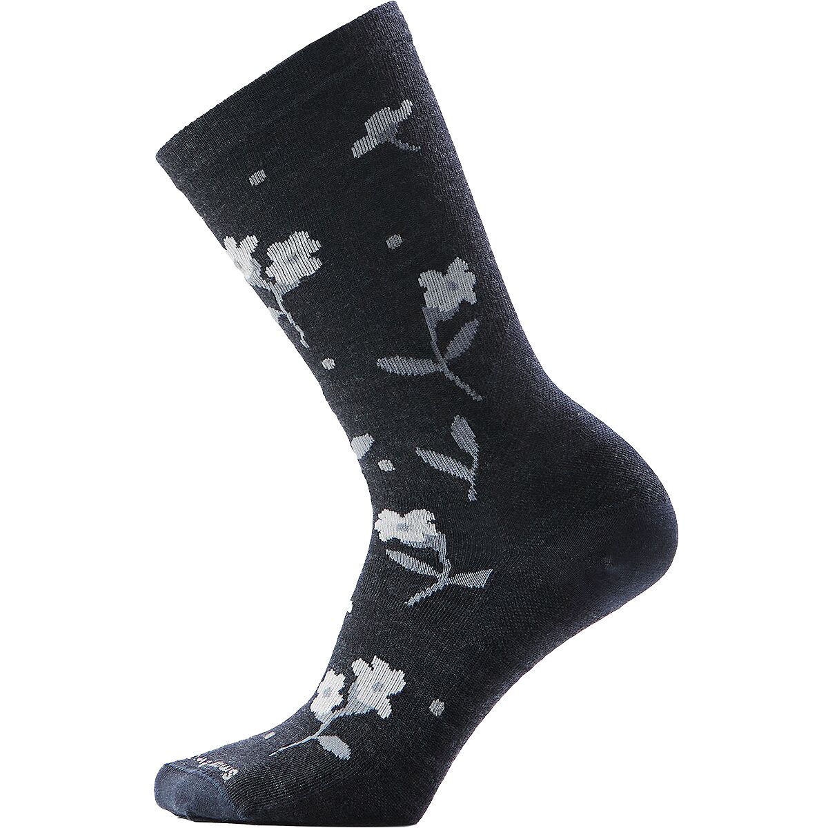 Image of Smartwool Everyday Garden Gala Crew Socks - Women's Charcoal, M
