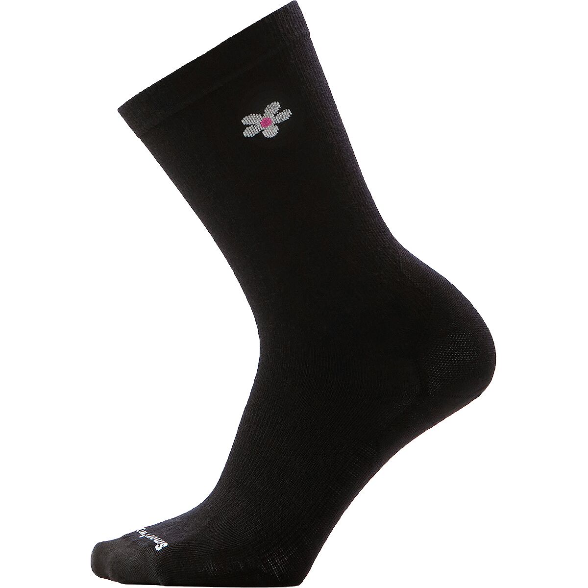 Image of Smartwool Everyday Groovy Bloom Crew Sock - Women's Black, L