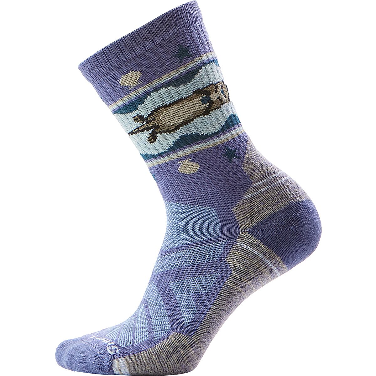 Image of Smartwool Hike Light Cushion Otter Float Crew Sock - Women's Nightfall Blue, S