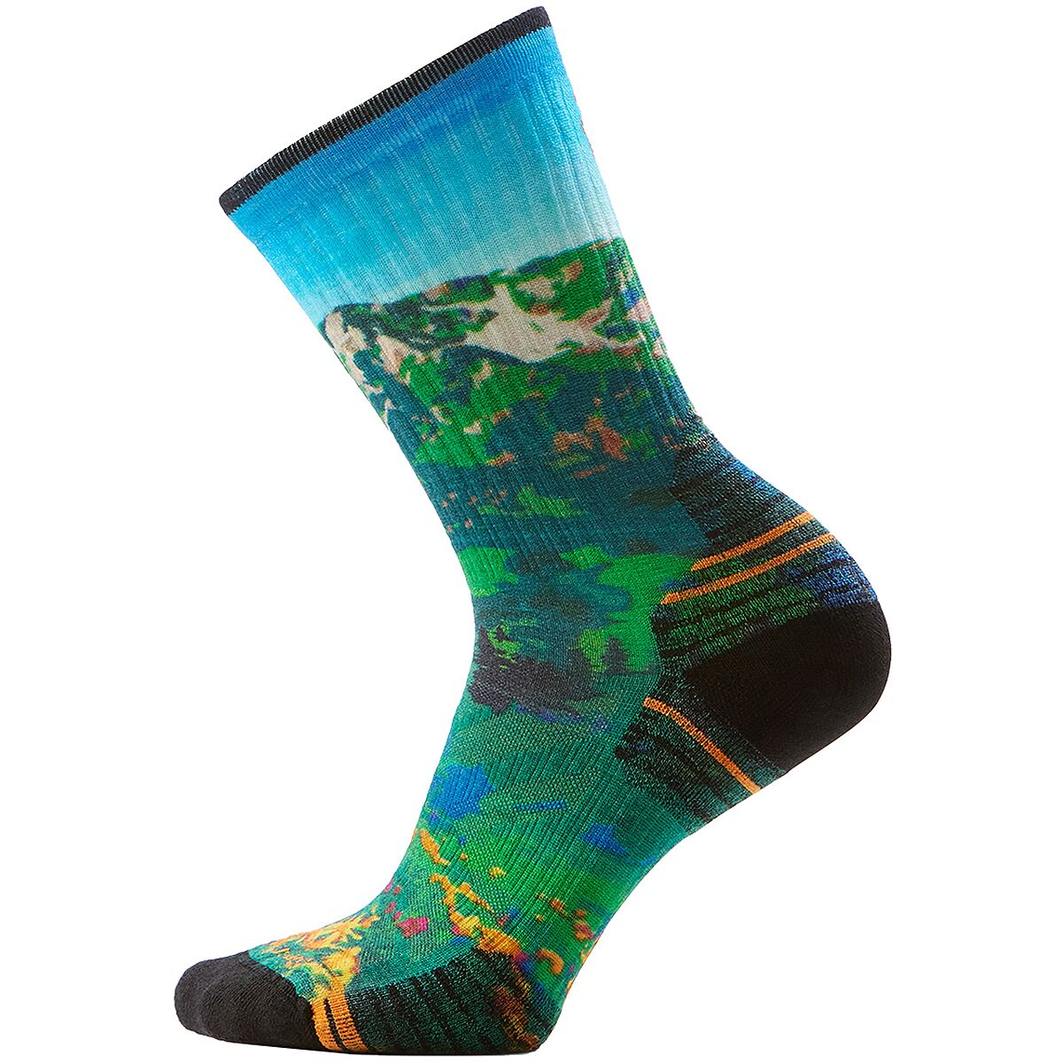 Smartwool Smartwool Hike Targeted Cushion Mtn Lake Print Crew Socks - Women's Capri, L