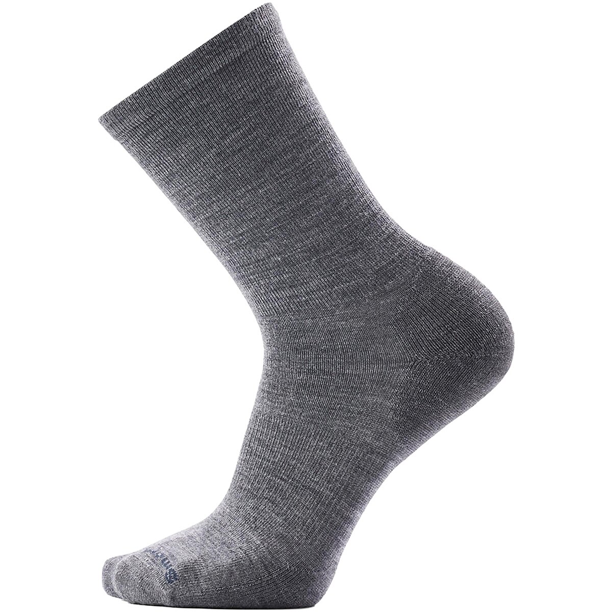 Image of Smartwool Everyday Solid Rib Crew Sock Medium Gray, XL