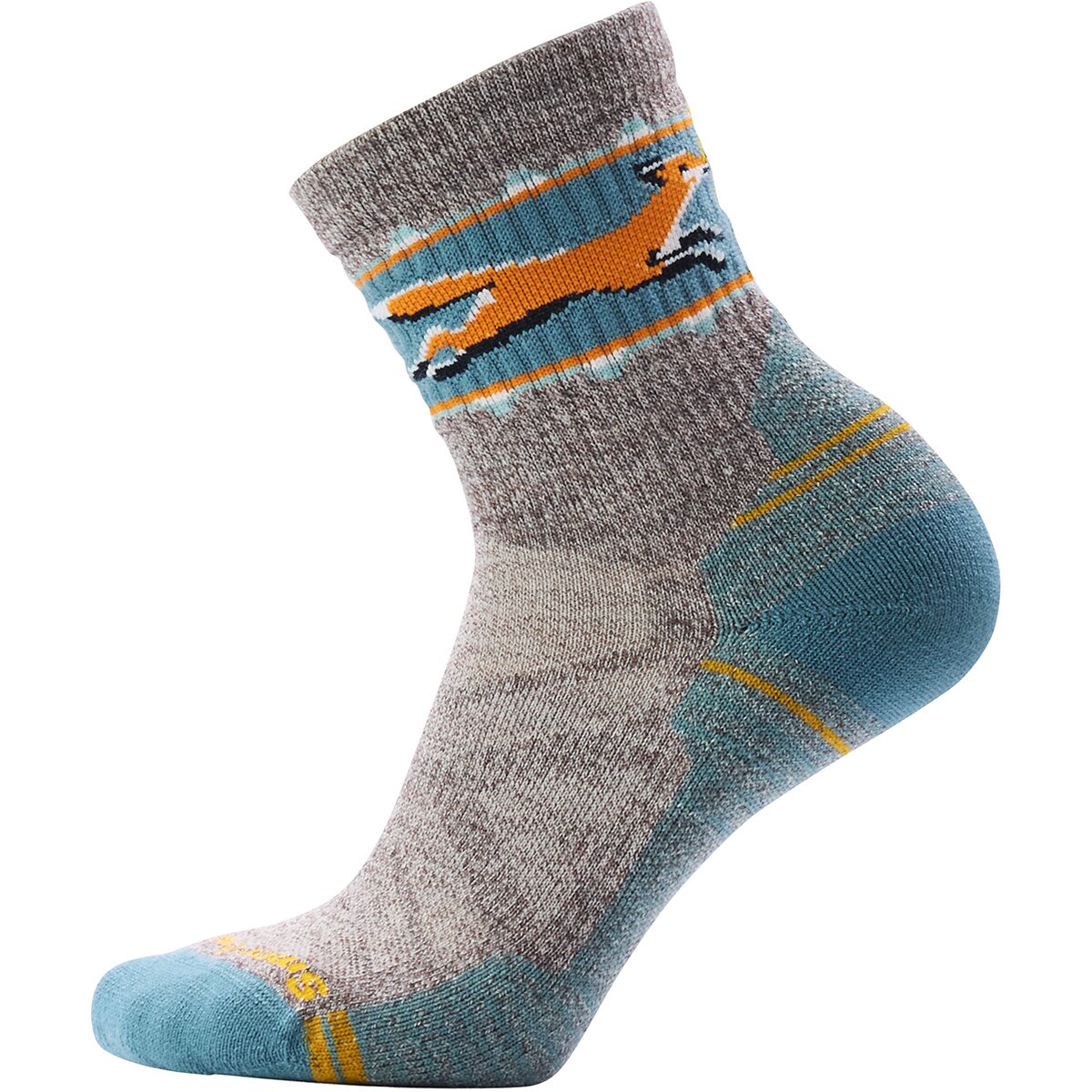 Image of Smartwool Hike Light Cushion Fox Meadow Mid Crew Sock - Women's Taupe/Natural Marl, L