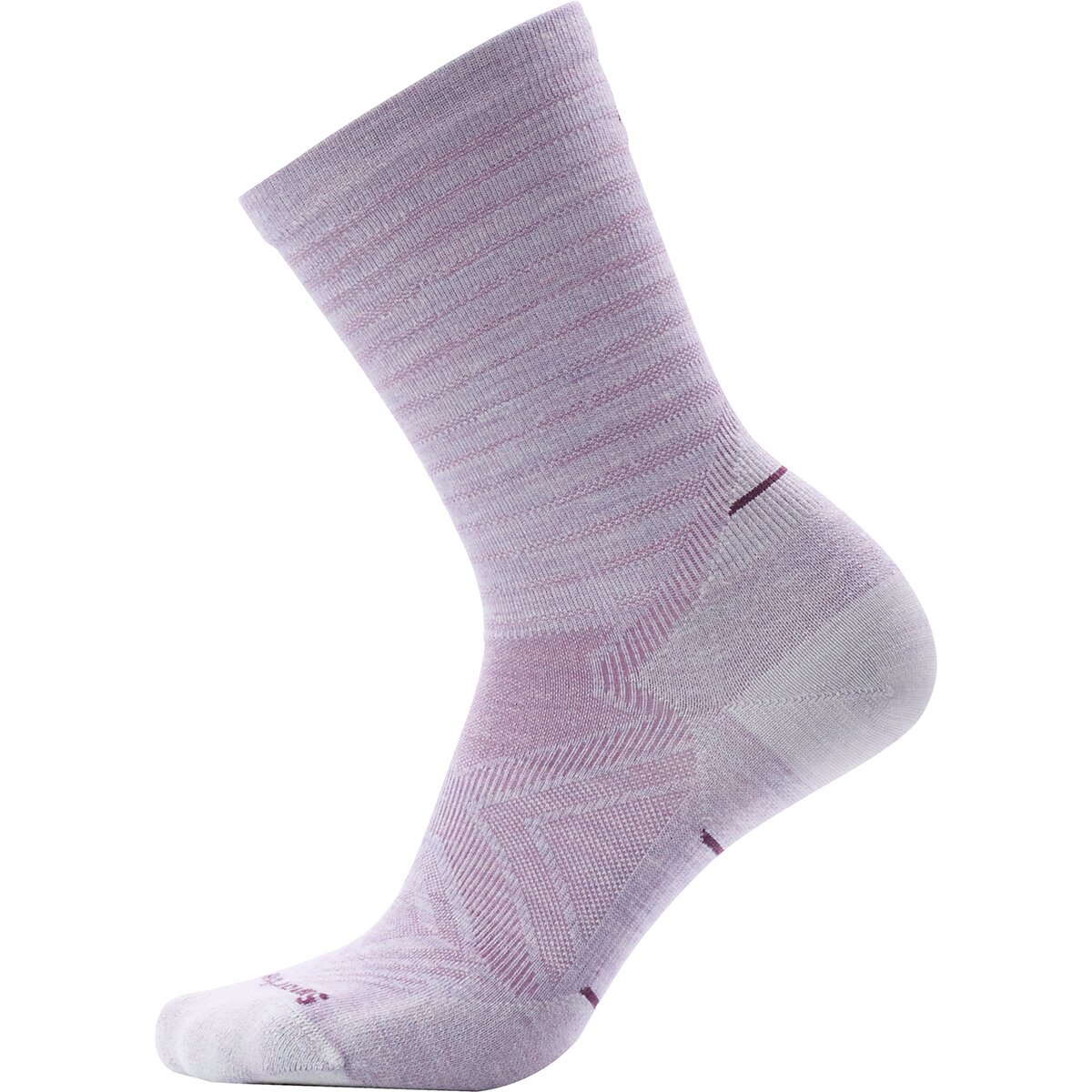 Image of Smartwool Run Zero Cushion Crew Sock - Women's Purple Eclipse, S