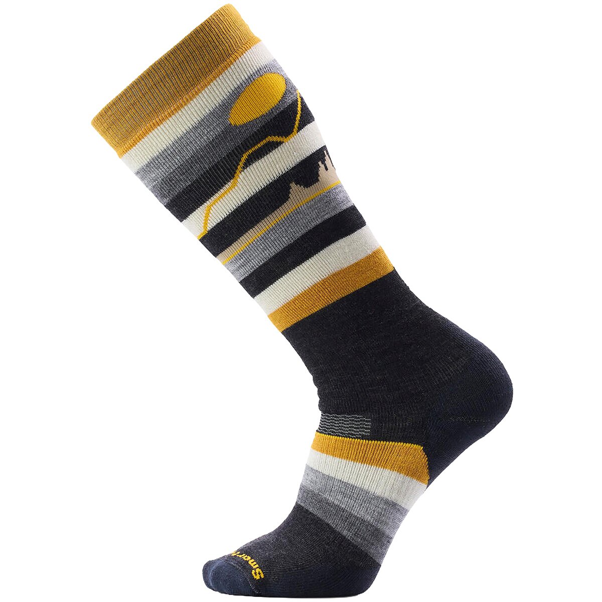 Image of Smartwool Snowboard Full Cushion Cold Canyon OTC Sock Charcoal, L