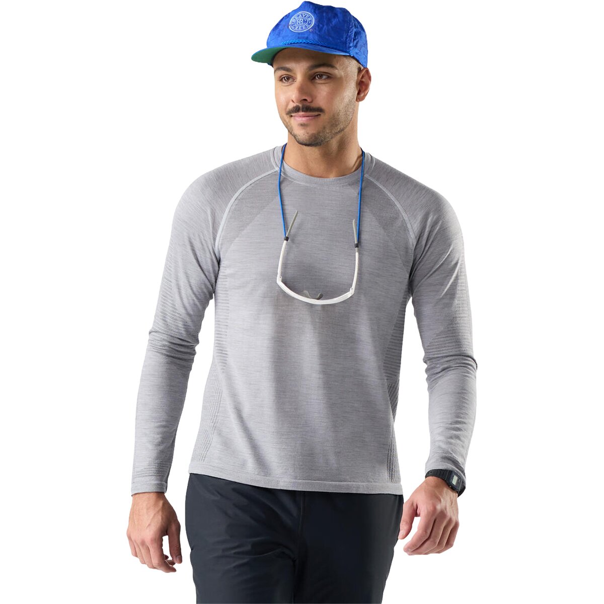 Image of Smartwool Intraknit Seamless Long-Sleeve - Men's Light Gray, S