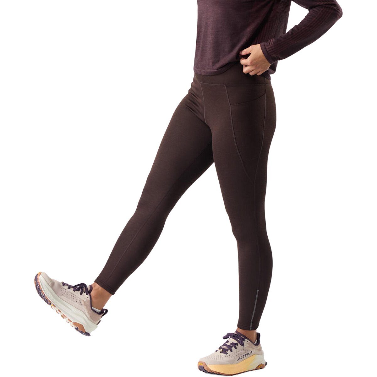 Image of Smartwool Active Fleece Tight - Women's Mink, L