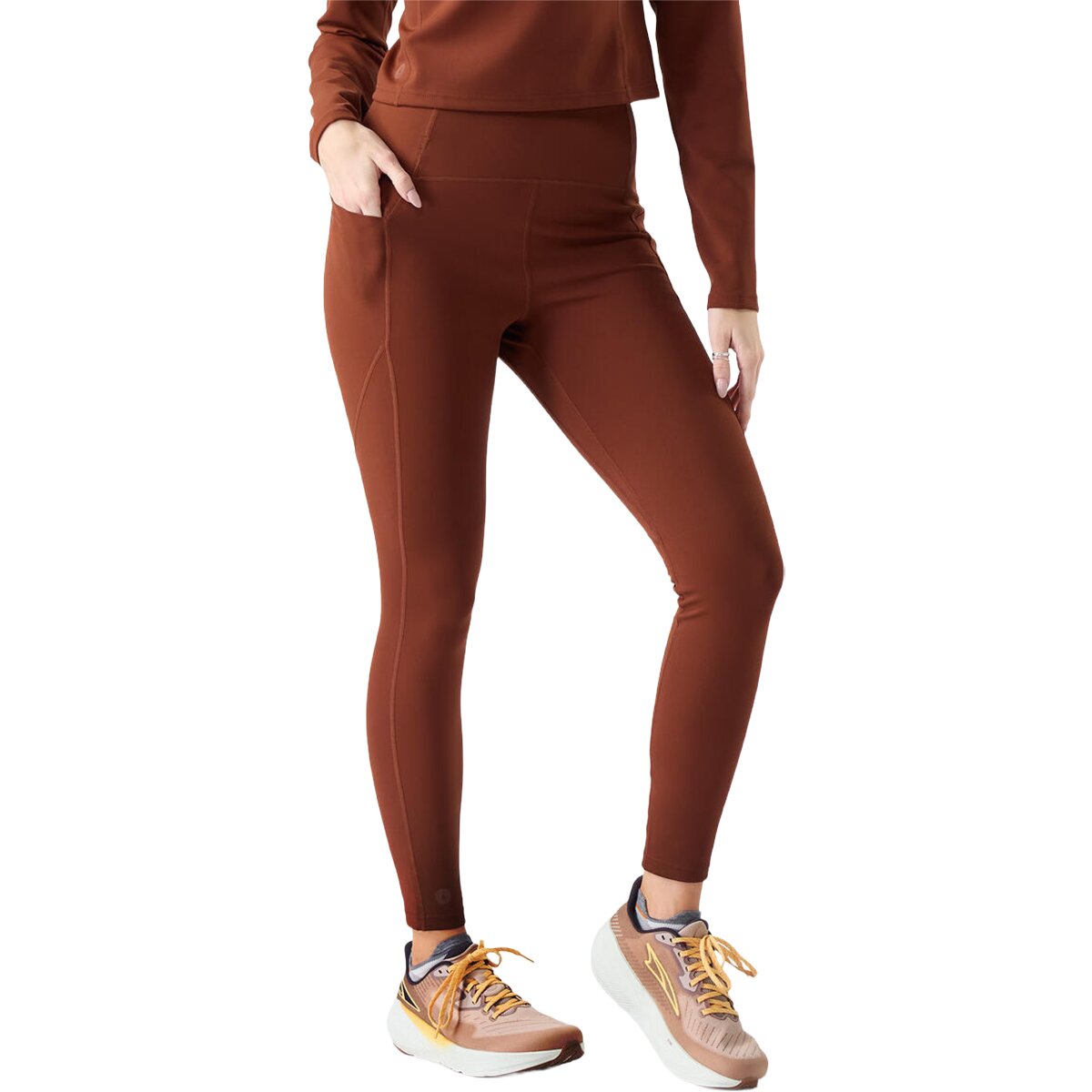 Image of Smartwool Active Merino Movement Tight - Women's Burnt Sienna, XL