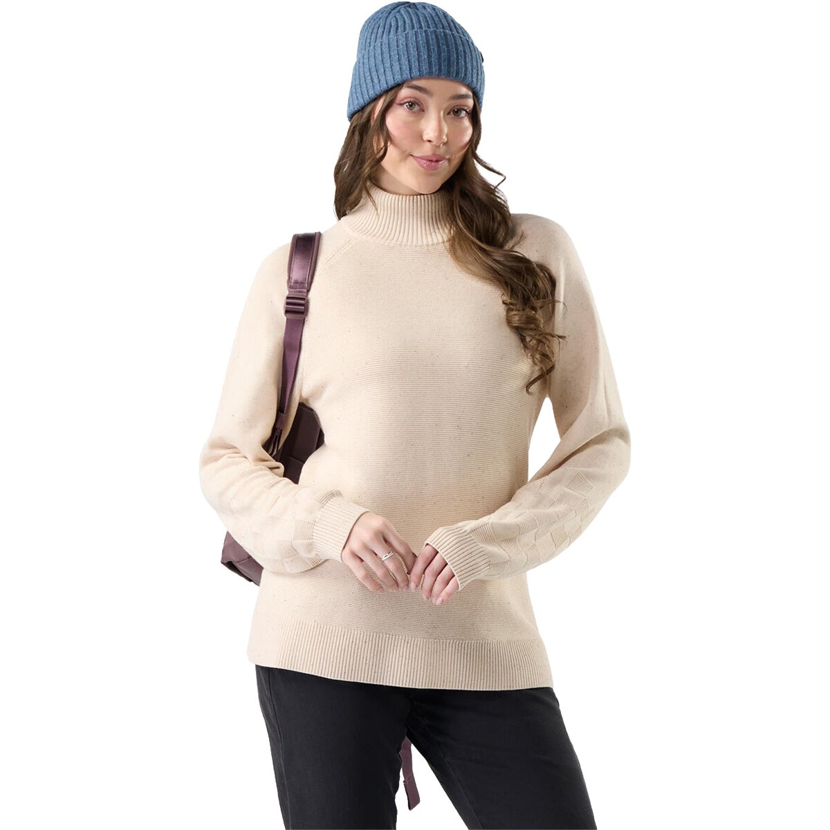 Image of Smartwool Edgewood Tunic - Women's Almond Donegal, XS