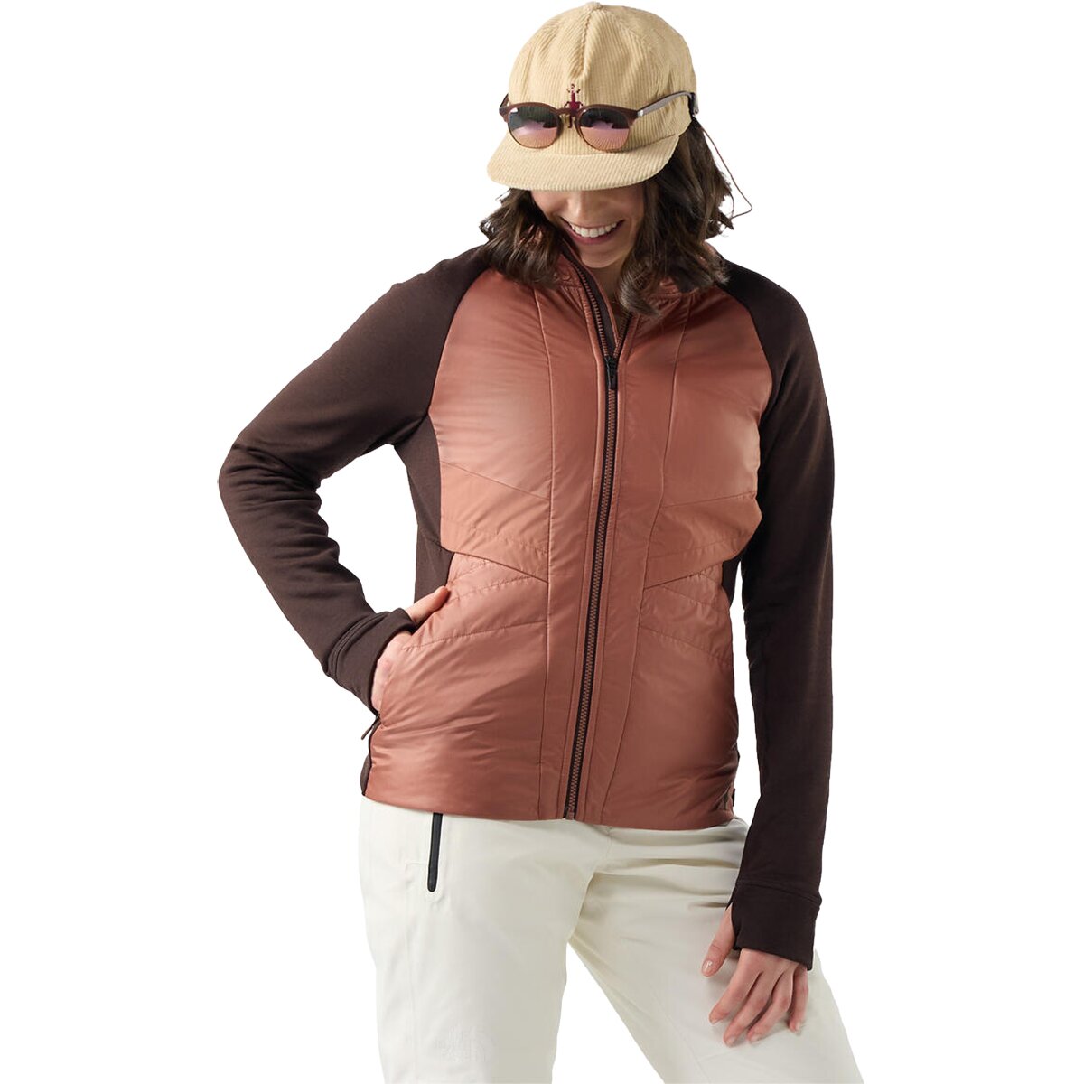 Image of Smartwool Smartloft Hybrid Jacket - Women's Mink/Mocha, XS