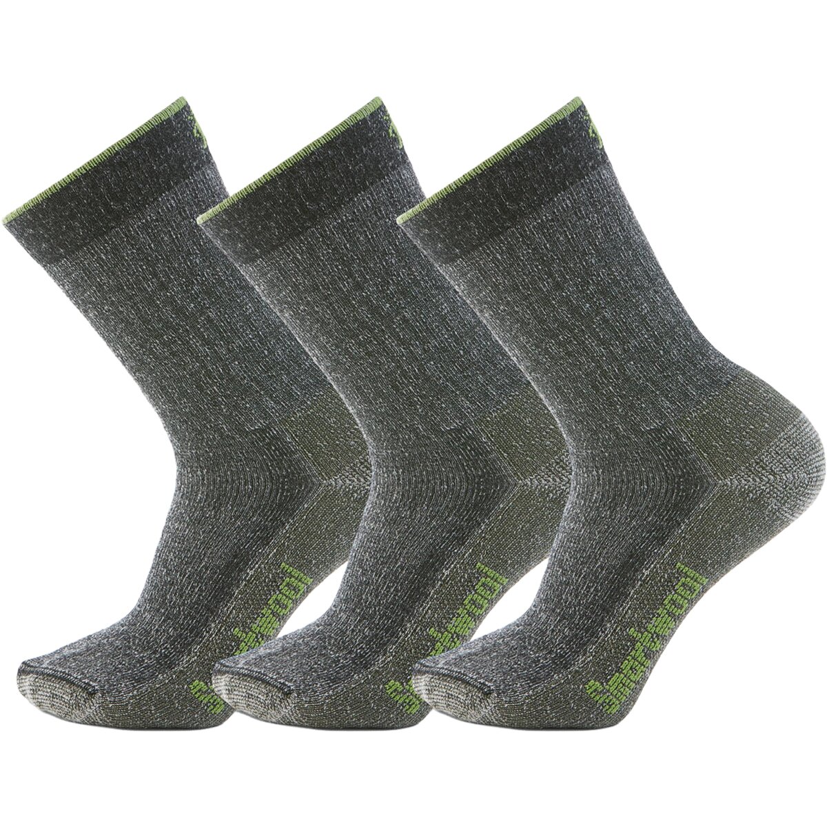 Image of Smartwool Hike Classic Edition Full Cushion 2nd Cut Crew Sock - 3-Pack Black, S