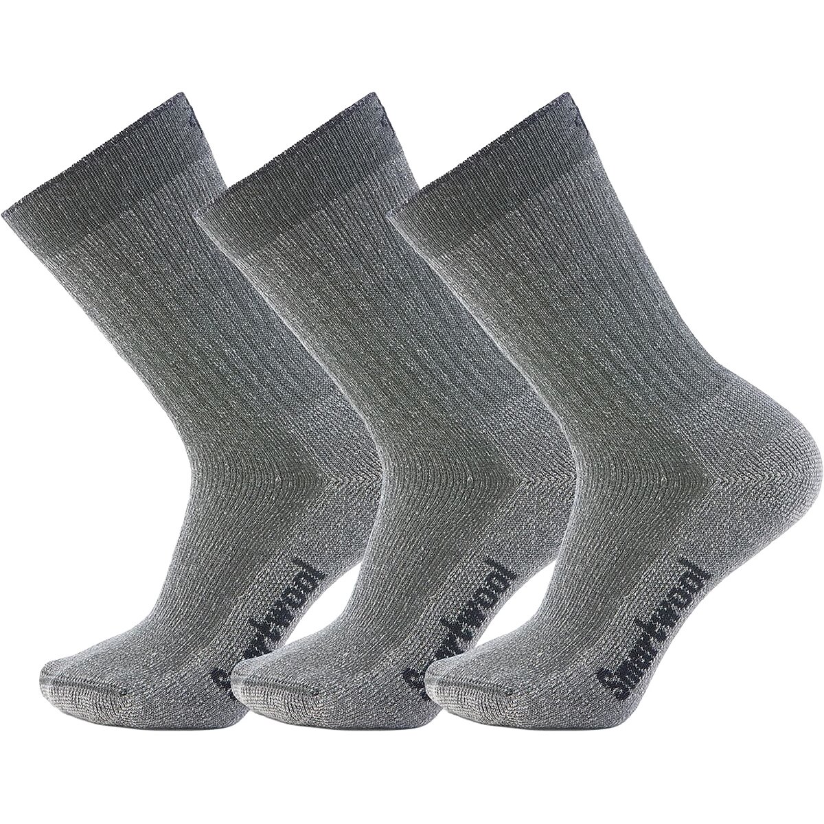 Image of Smartwool Hike Classic Edition Full Cushion 2nd Cut Crew Sock - 3-Pack Medium Gray, L