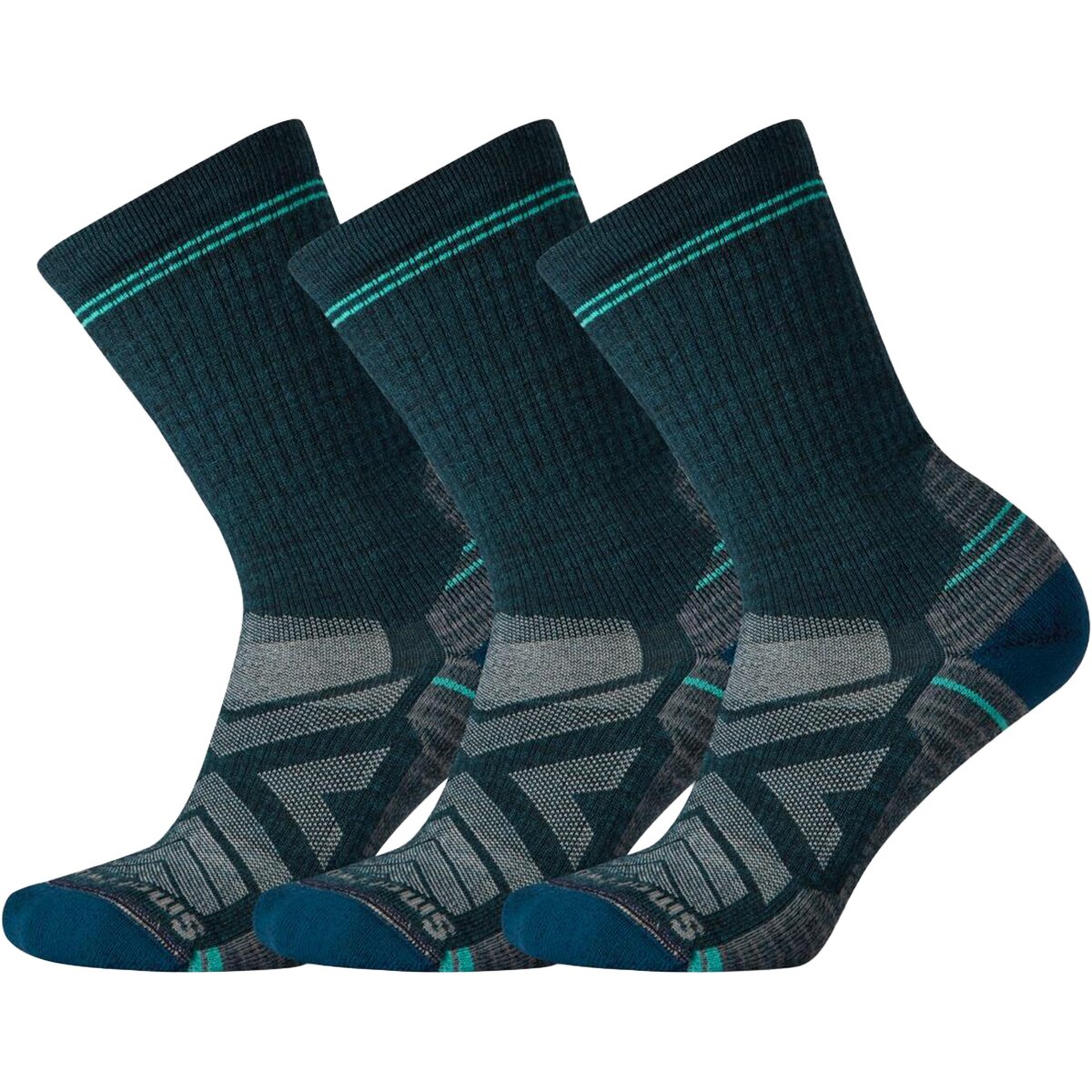 Image of Smartwool Hike Light Cushion Crew Sock - Multipack - Women's Twilight Blue, S