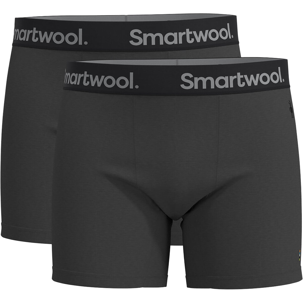 Image of Smartwool Active Boxer Brief - 2-Pack - Men's Medium Gray Heather, S