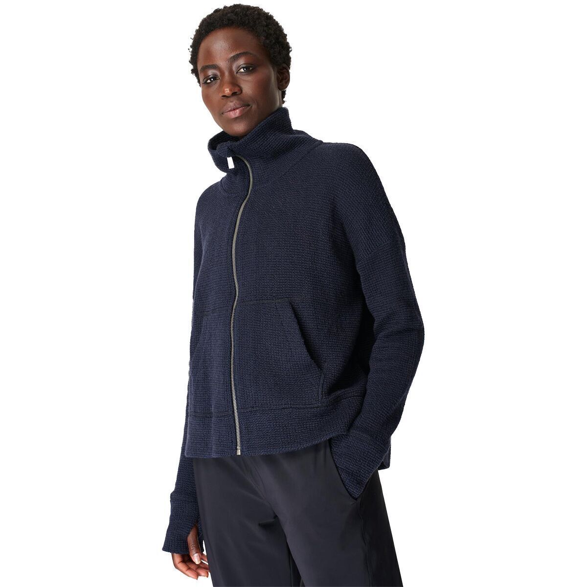 (取寄) スウェッティ ベティ レディース レストフル ブークル 1/2 ジップ スウェッツ Sweaty Betty women Restful Boucle 1/2 Zip Sweats Lily White Sweaty Betty Women's Restful Boucle Textured Half Zip