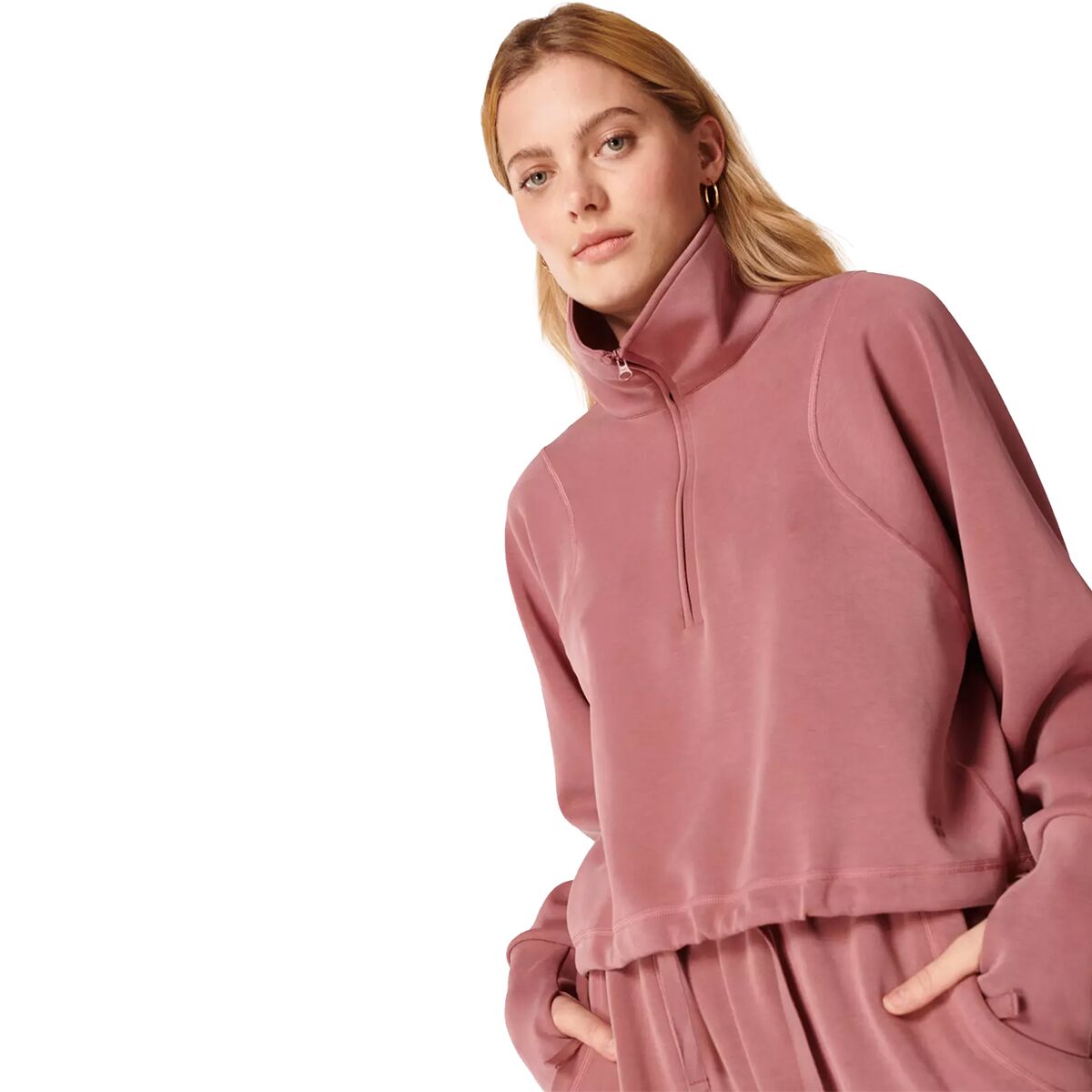 Sweaty Betty Sand Wash Half Zip Sweatshirt - Women's - Clothing