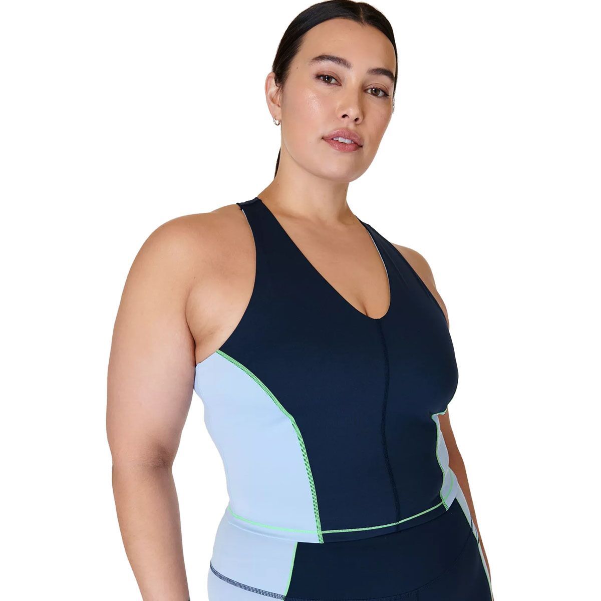 Image of Sweaty Betty Power Racerback Sports Bra - Women's Breeze Blue, XS
