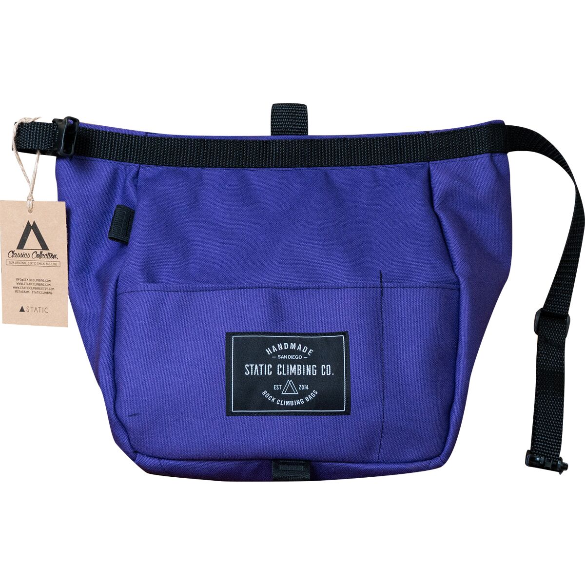 Image of STATIC Canvas Chalk Bucket Purple, One Size