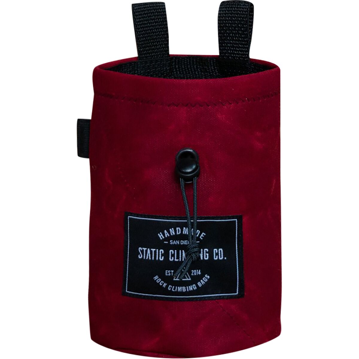 STATIC STATIC Waxed Canvas Chalk Bag Oxblood, One Size