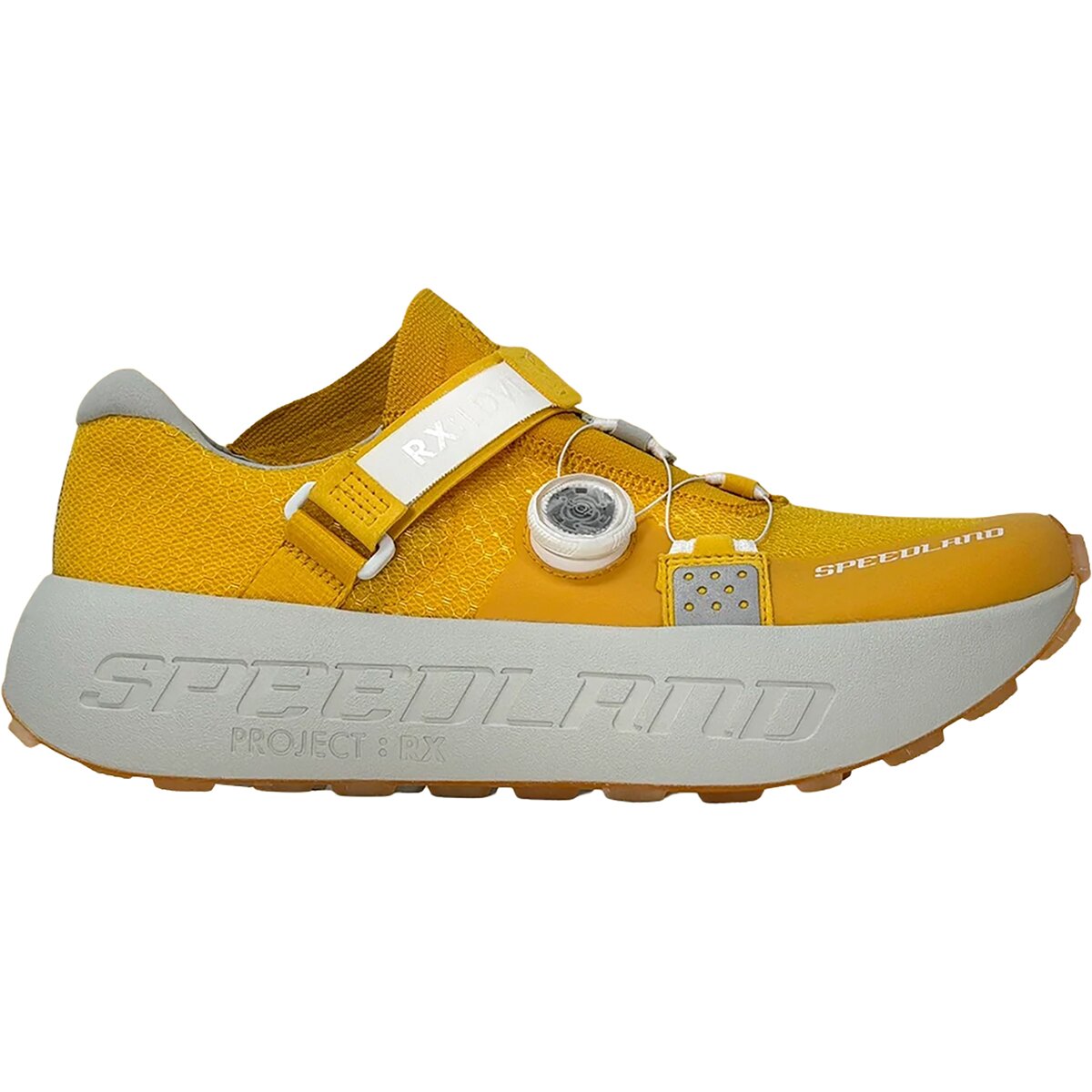 Image of Speedland RX:LDVL Trail Running Shoe Yellow/White, Mens 11.0/Womens 12.5