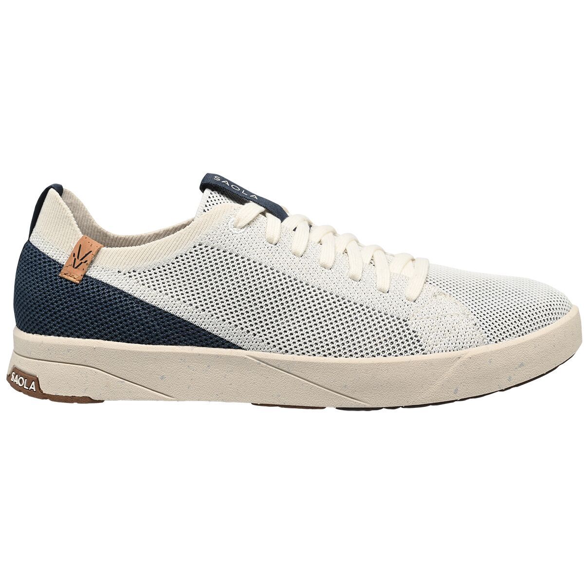 Image of Saola Cannon Knit 2.0 Shoe - Men's White/Navy, 8.0