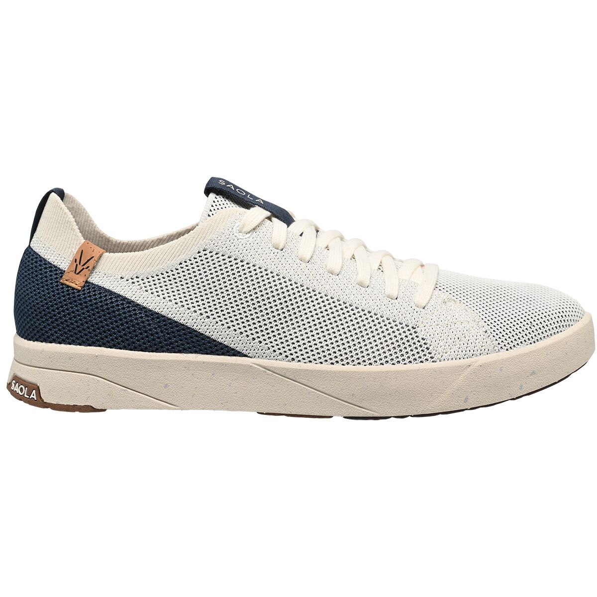 Image of Saola Cannon Knit 2.0 Shoe - Men's White/Navy, 12.0