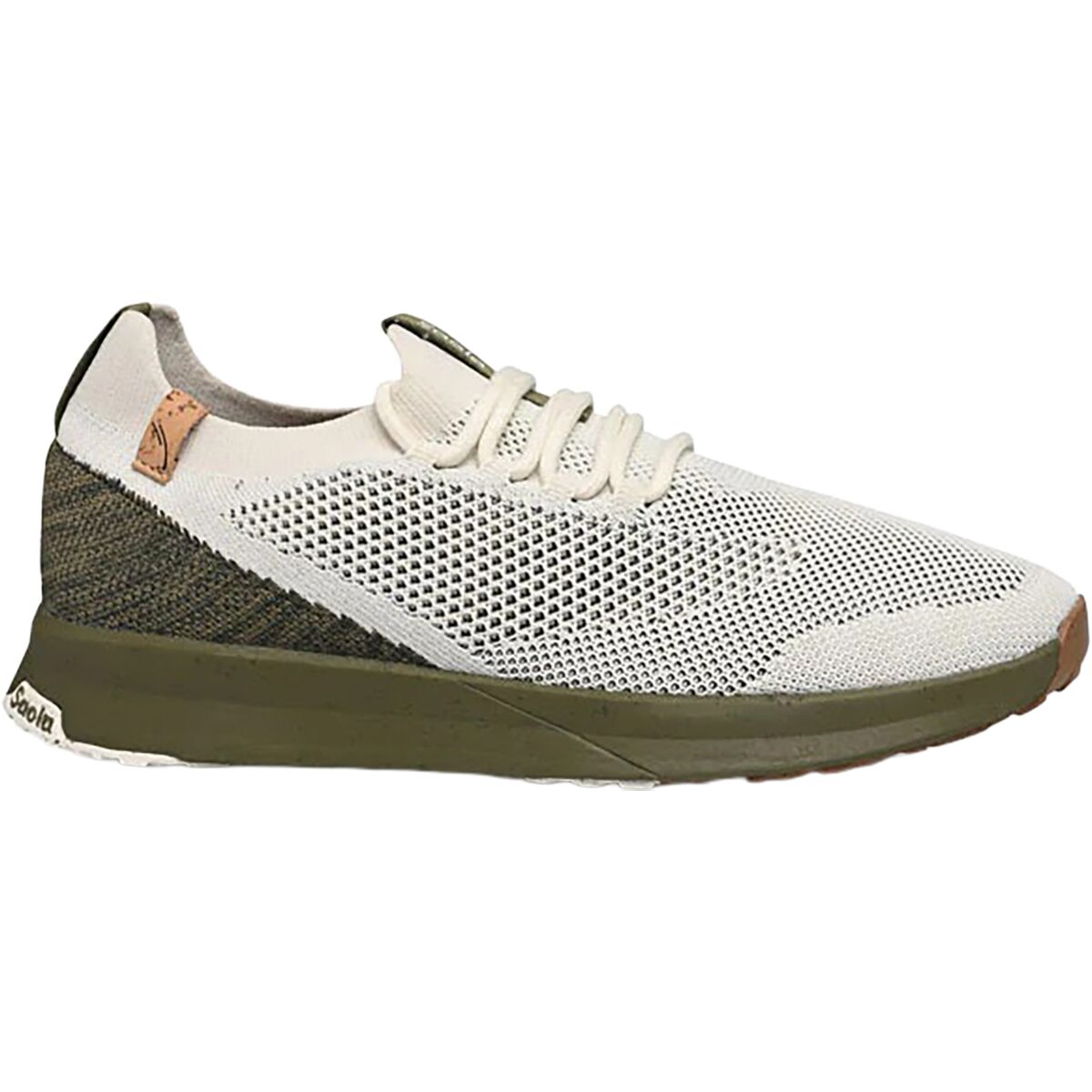 Image of Saola Tsavo 2.0 Shoe - Men's White/Burnt Olive, 9.0