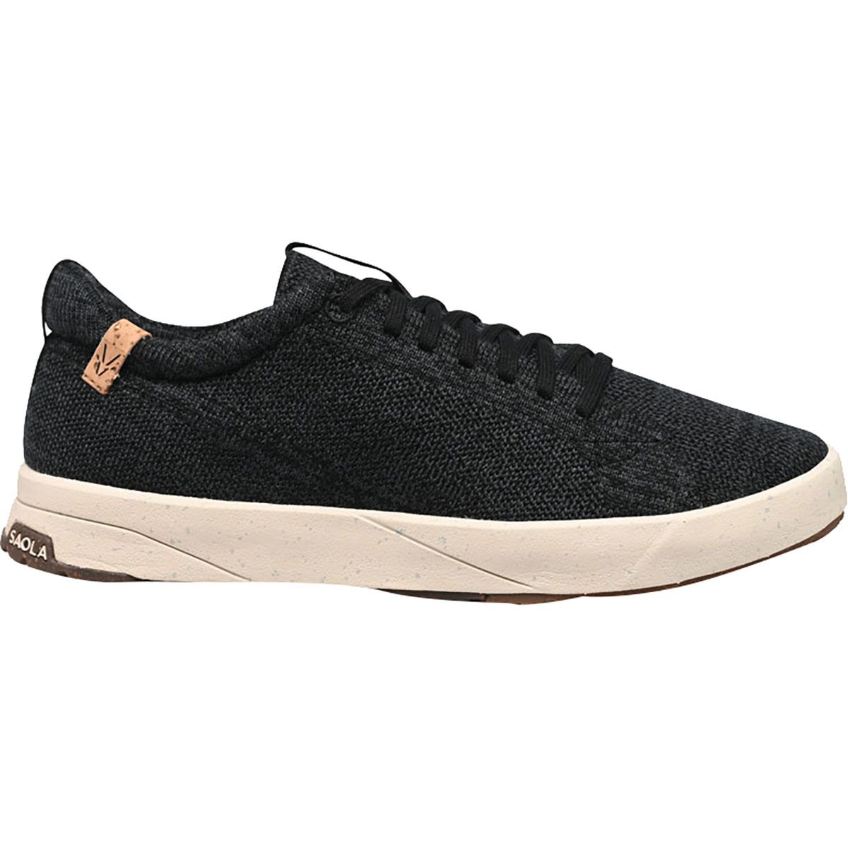Image of Saola Cannon Knit 2.0 Wool Shoe - Women's Black/Steel Grey, 8.0