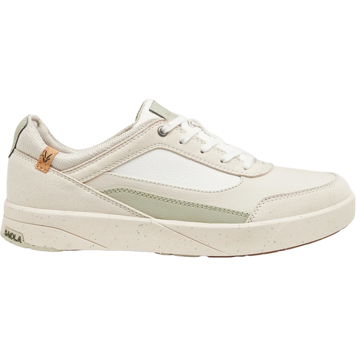 Image of Saola Quito Shoe - Women's White Faded Green, 7.0
