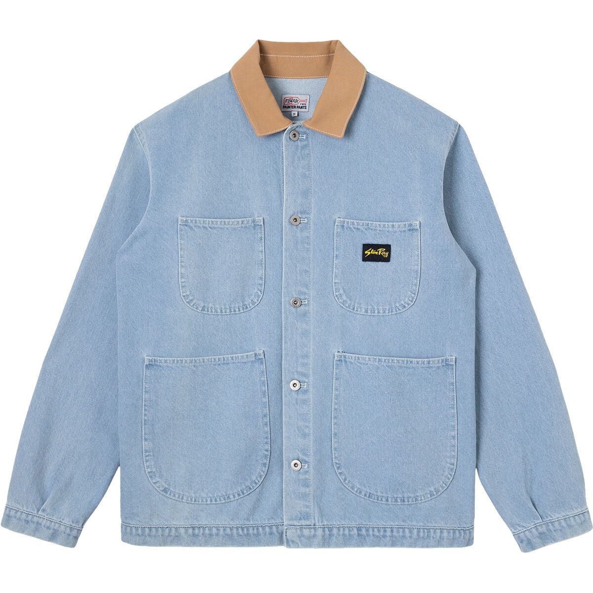 Image of Stan Ray Coverall Jacket - Men's Ice Stone Denim, M