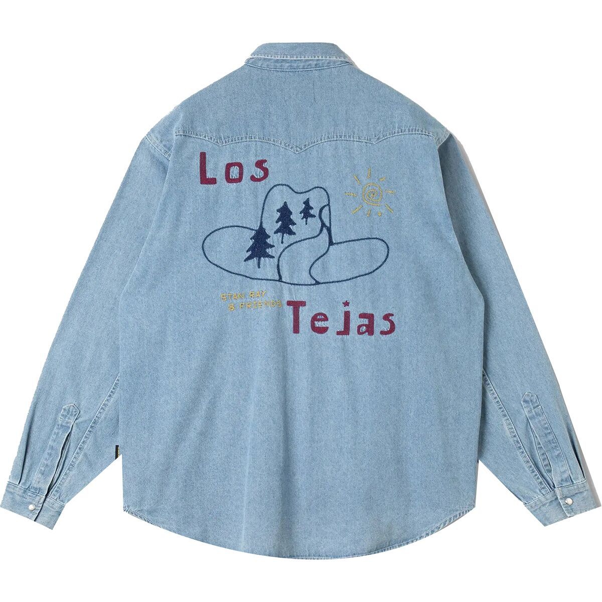 Stan Ray Western Shirt - Men's Stonewashed/Emb, S