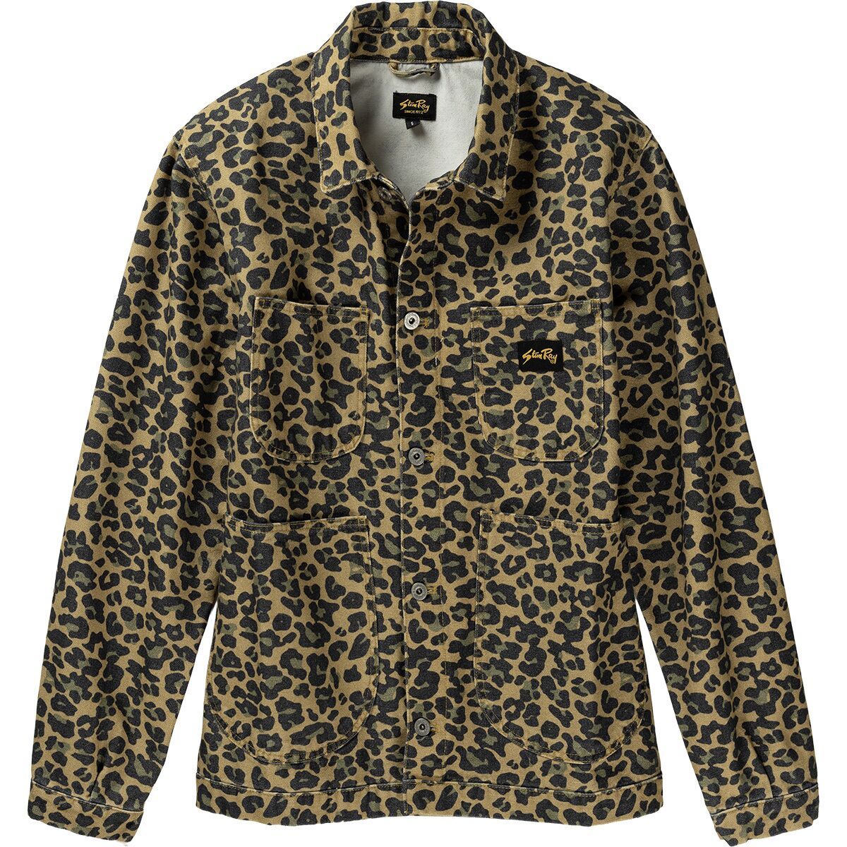 Image of Stan Ray Coverall Jacket - Women's Washed Leopard Camo Duck, S