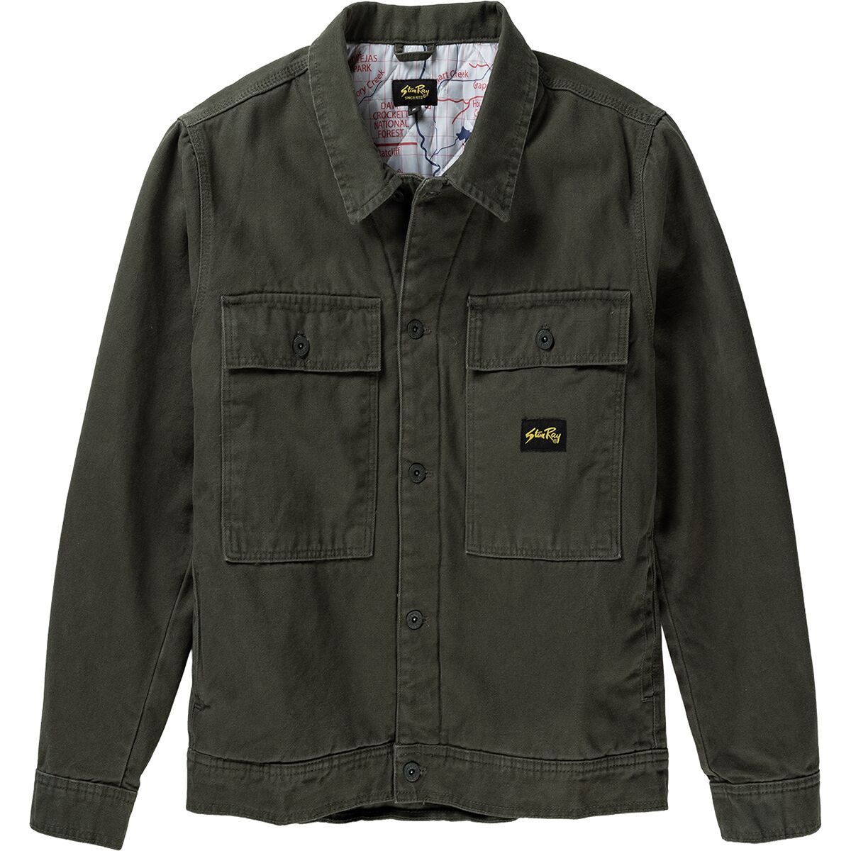 Image of Stan Ray Lined Trucker Jacket - Men's Charcoal Duck, S