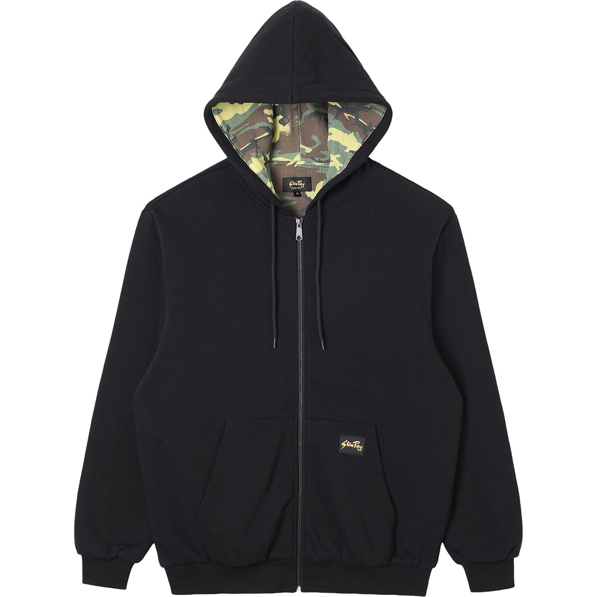 Image of Stan Ray Thermal Lined Zip Hoodie - Men's Washed Black, XL