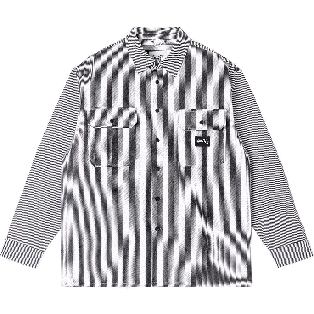 Image of Stan Ray Long-Sleeve Utiility Shirt Hickory, XS