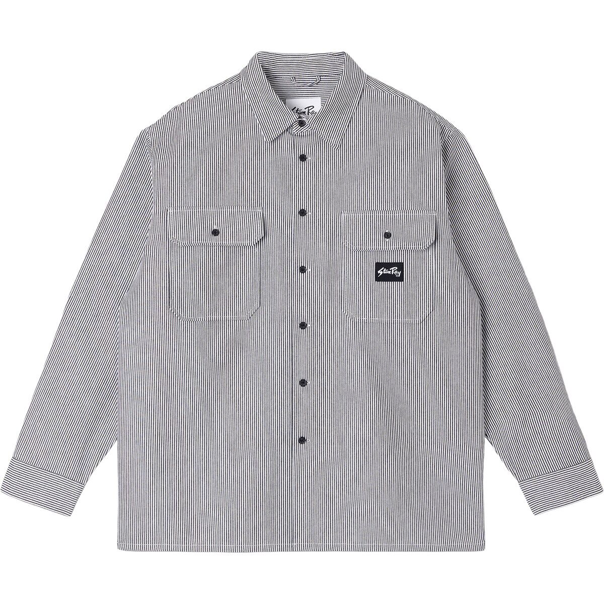 Image of Stan Ray Long-Sleeve Utiility Shirt Hickory, S