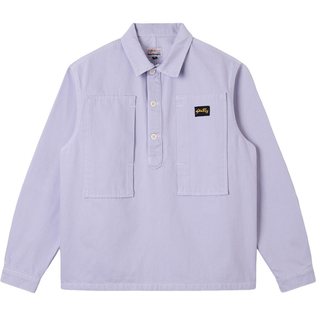 Image of Stan Ray Painters Pop Over Shirt Cosmic Purple Twill, XS