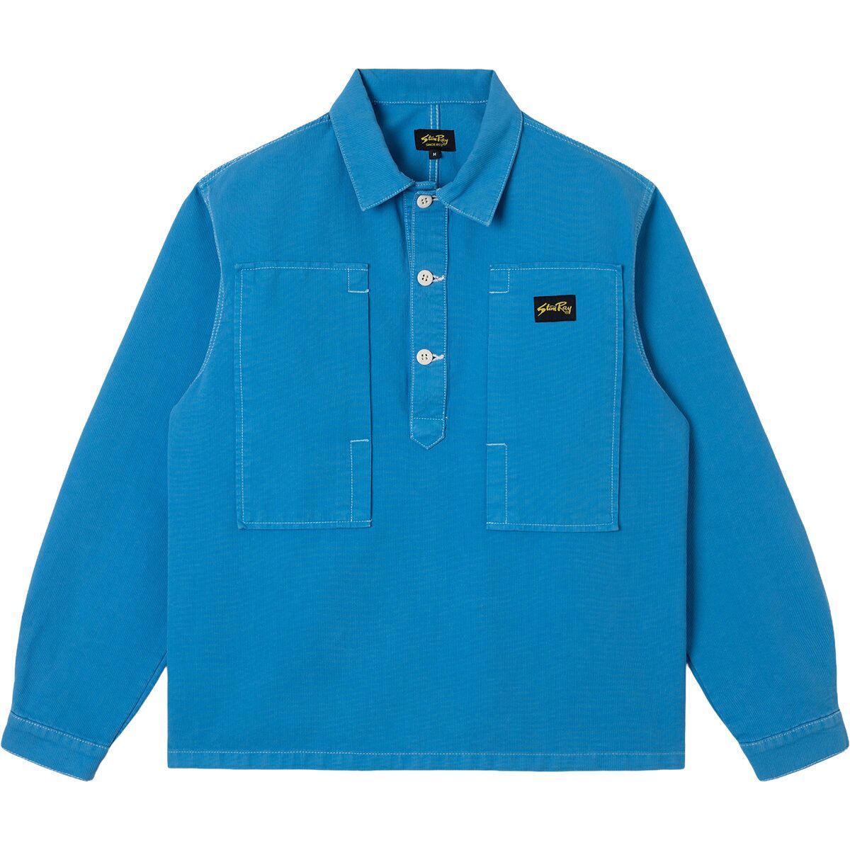 Image of Stan Ray Painters Pop Over Shirt Imperial Blue Bedford Cord, S