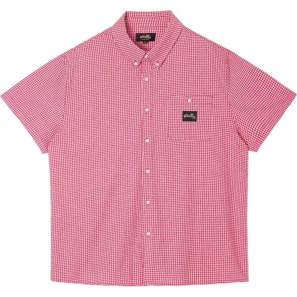 Image of Stan Ray Short-Sleeve Flannel Shirt Red Gingham, S