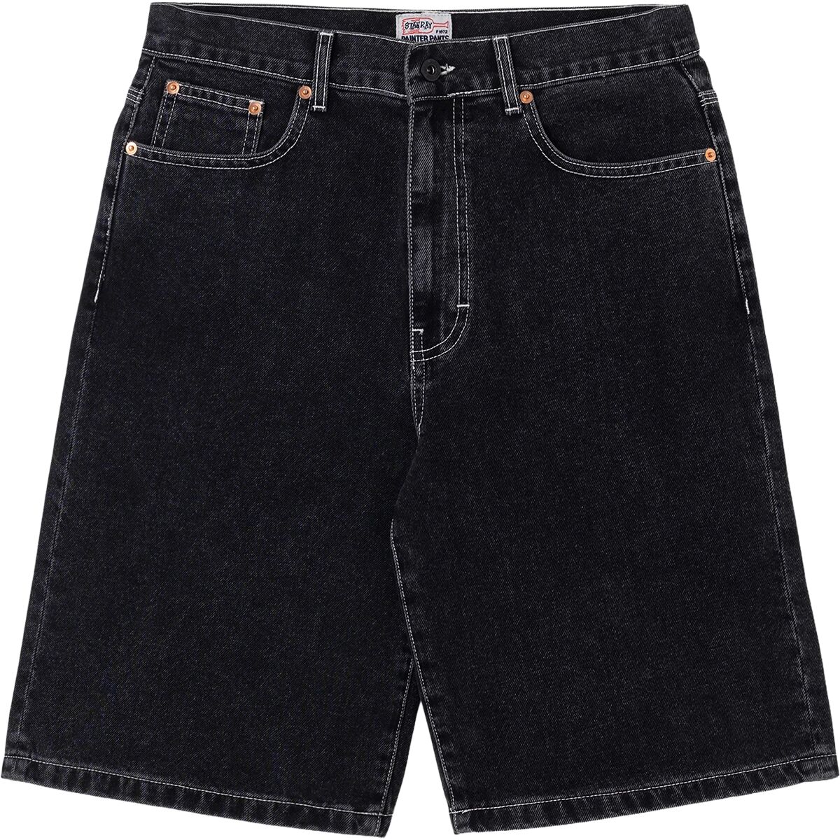 Image of Stan Ray Wide 5 Short Washed Black Denim, 27