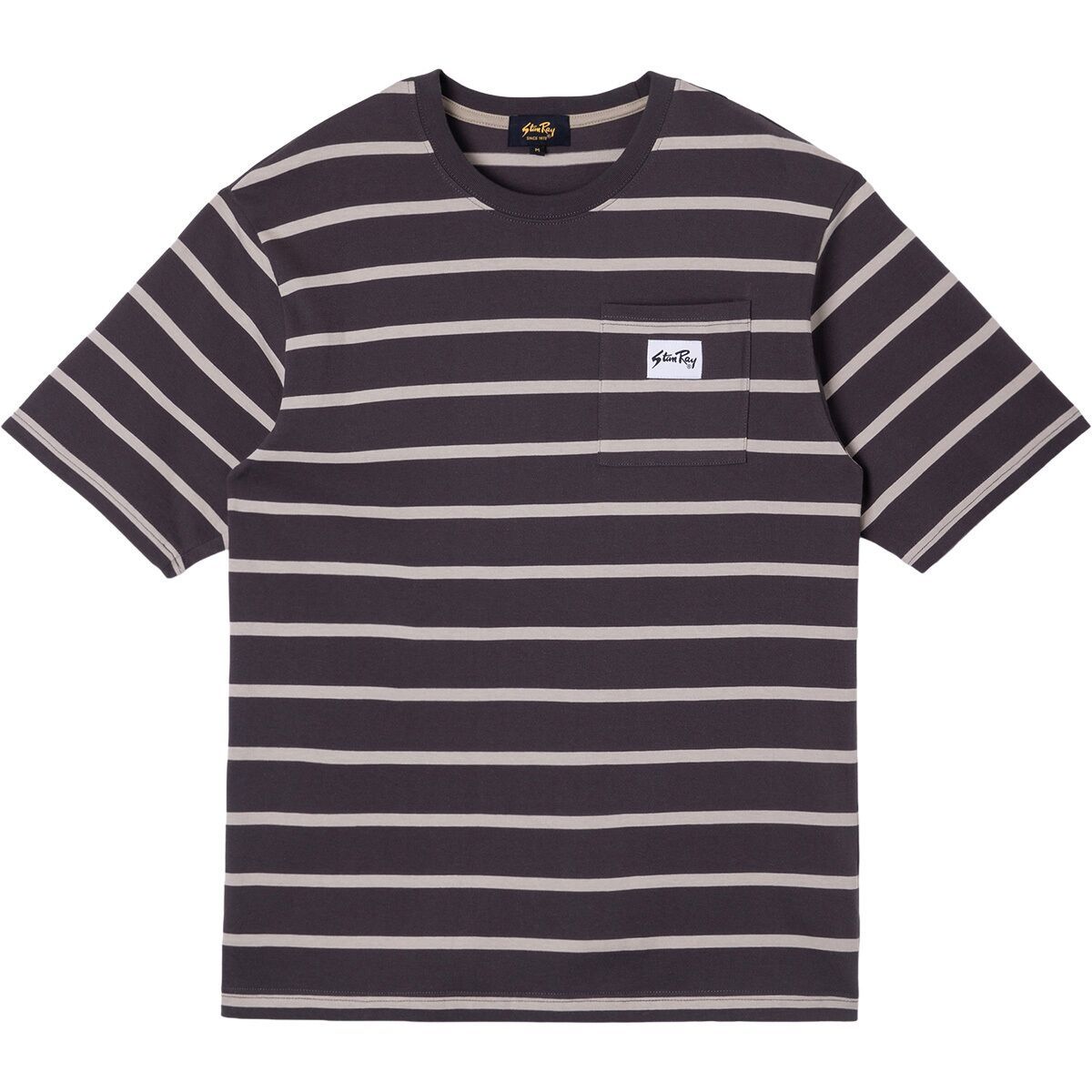 Image of Stan Ray Stripe T-Shirt - Men's Raven/Eucalyptus, M