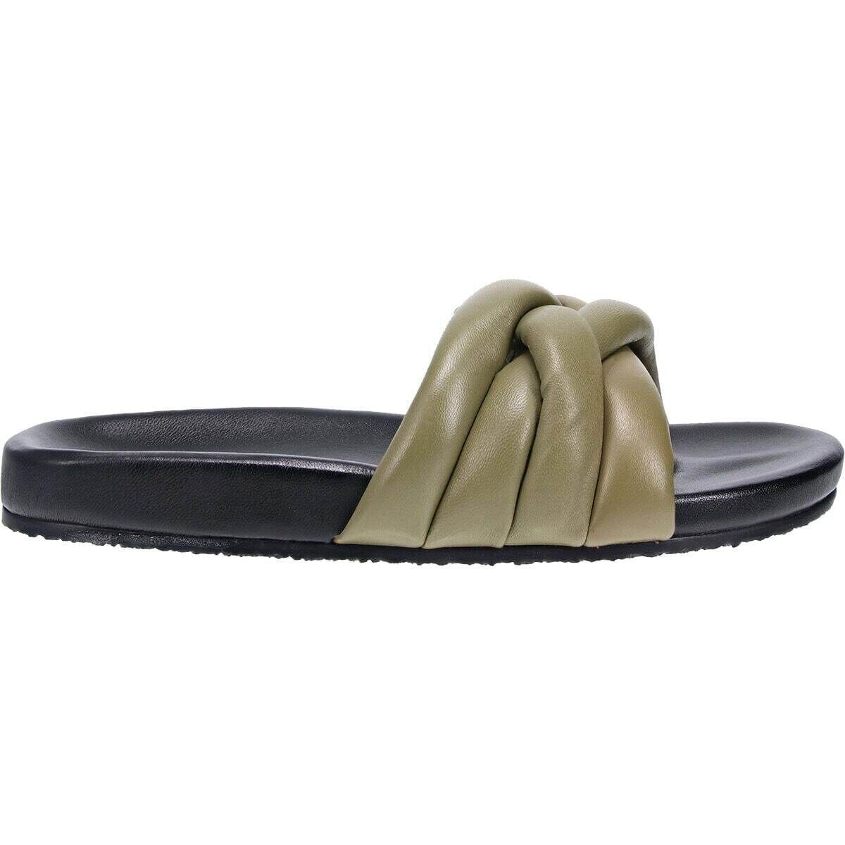 Seychelles Footwear Low Key Glow Up Sandal - Women's Olive/Black Leather, 11.0 product image