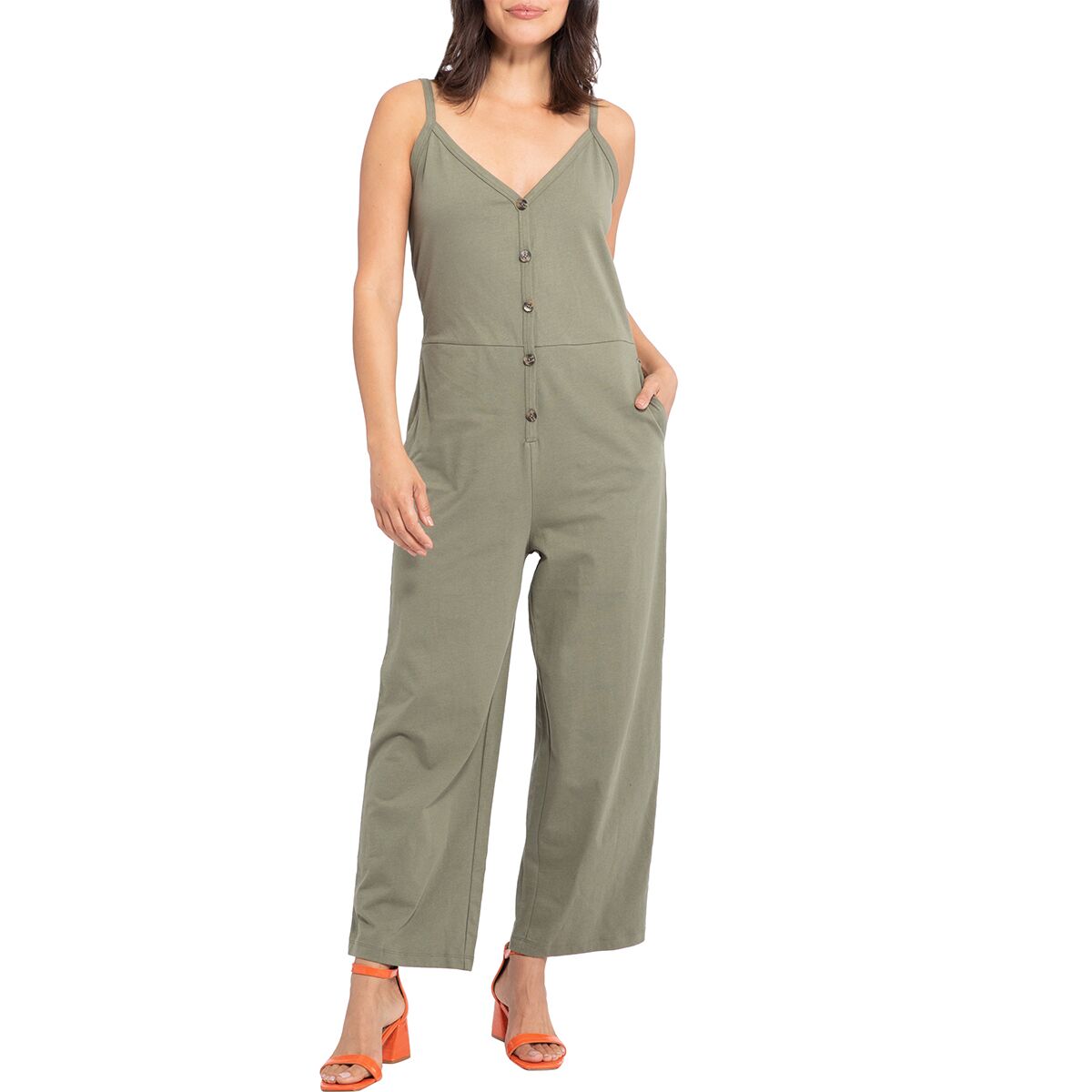 Sanctuary Button Front Knit Jumpsuit - Women's product image