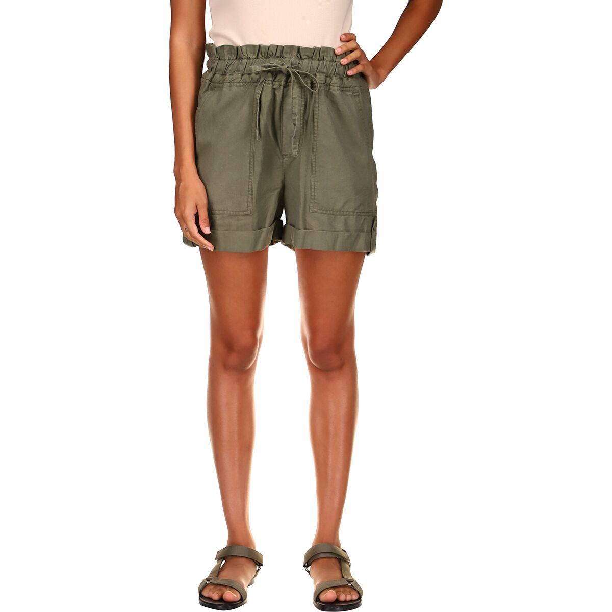 Sanctuary Wanderer Pull Up Short - Women's Trail Green, S