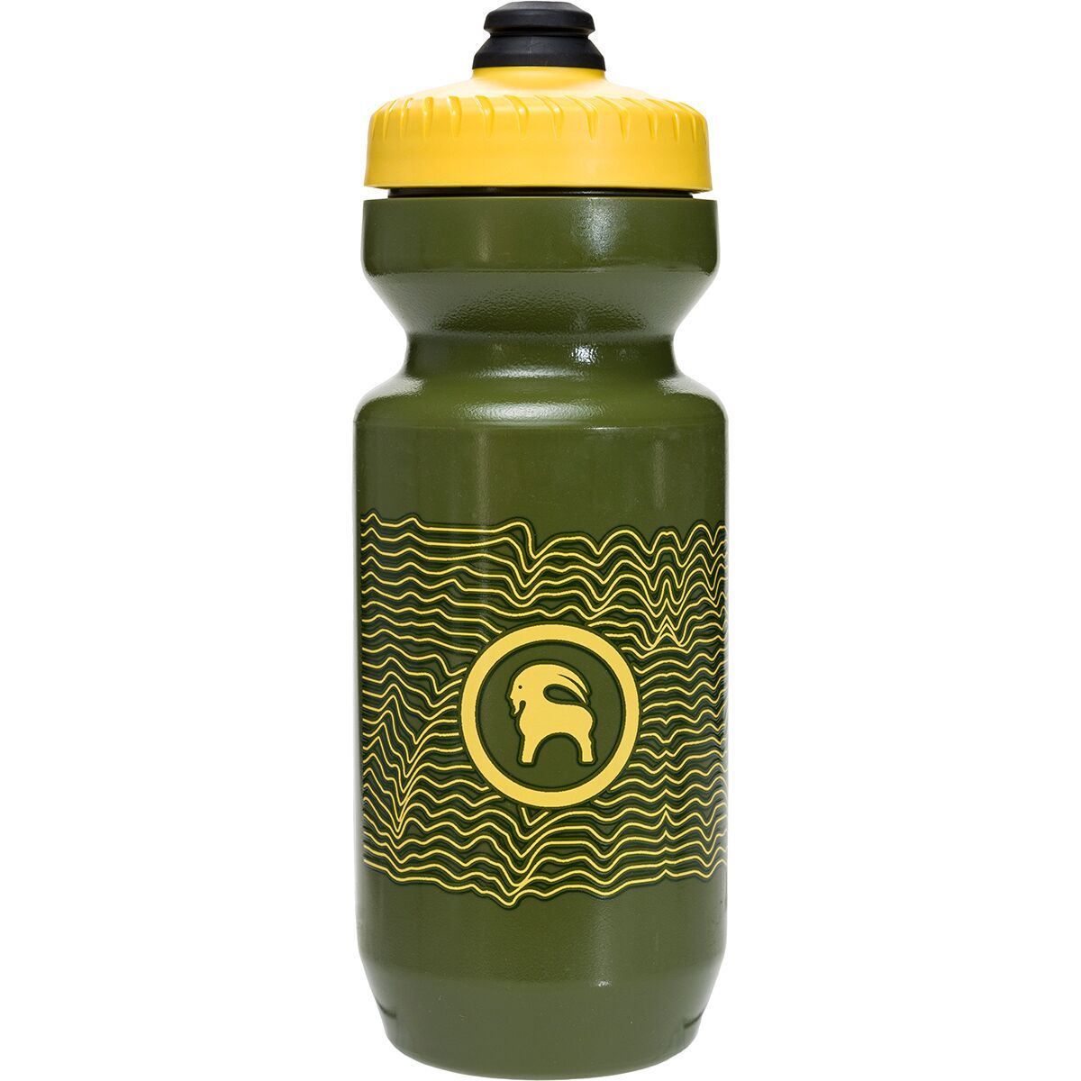 Image of Purist by Specialized Purist Backcountry Water Bottle Yellow Moss, 22oz
