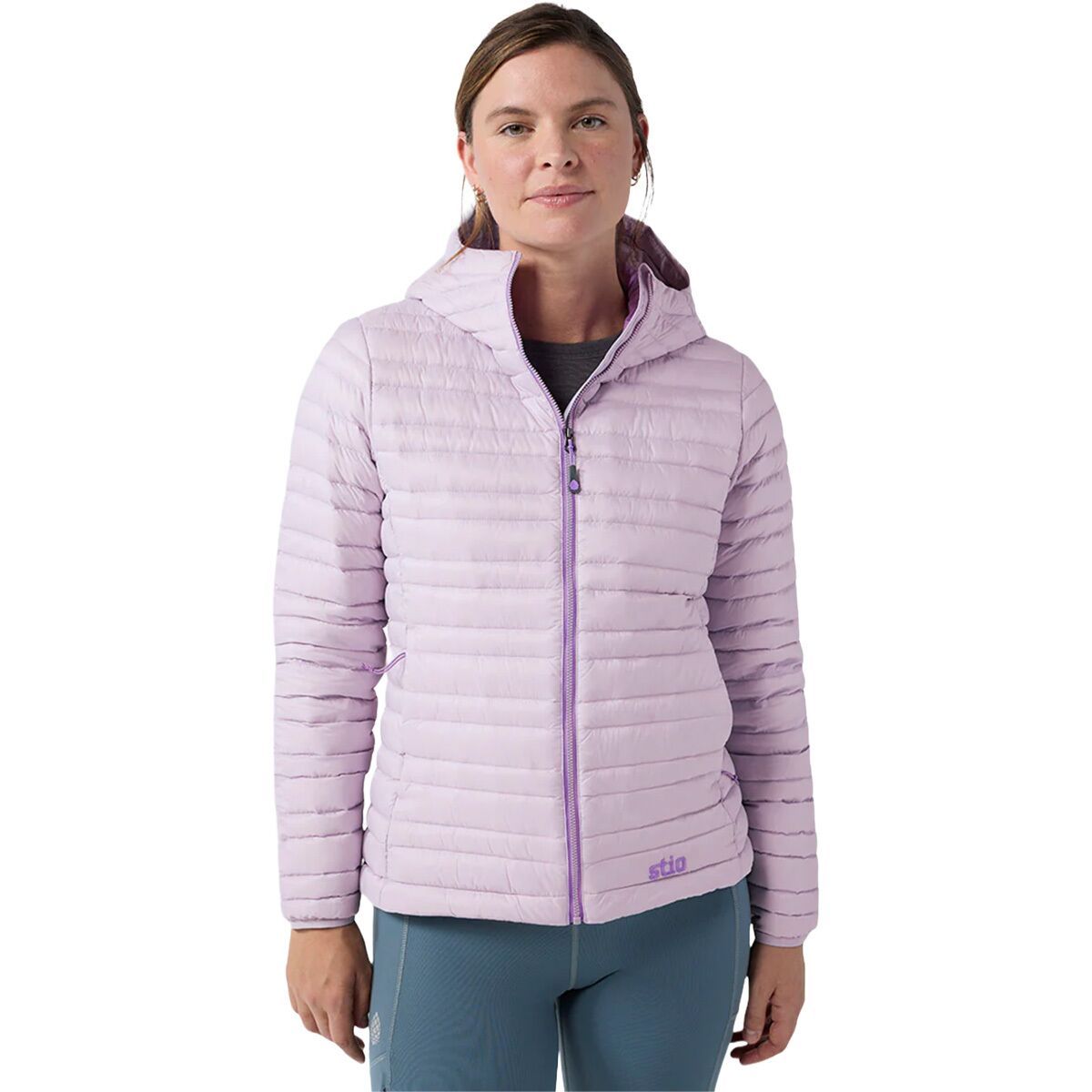 Image of STIO Pinion Down Hooded Jacket - Women's Lavender Haze, M