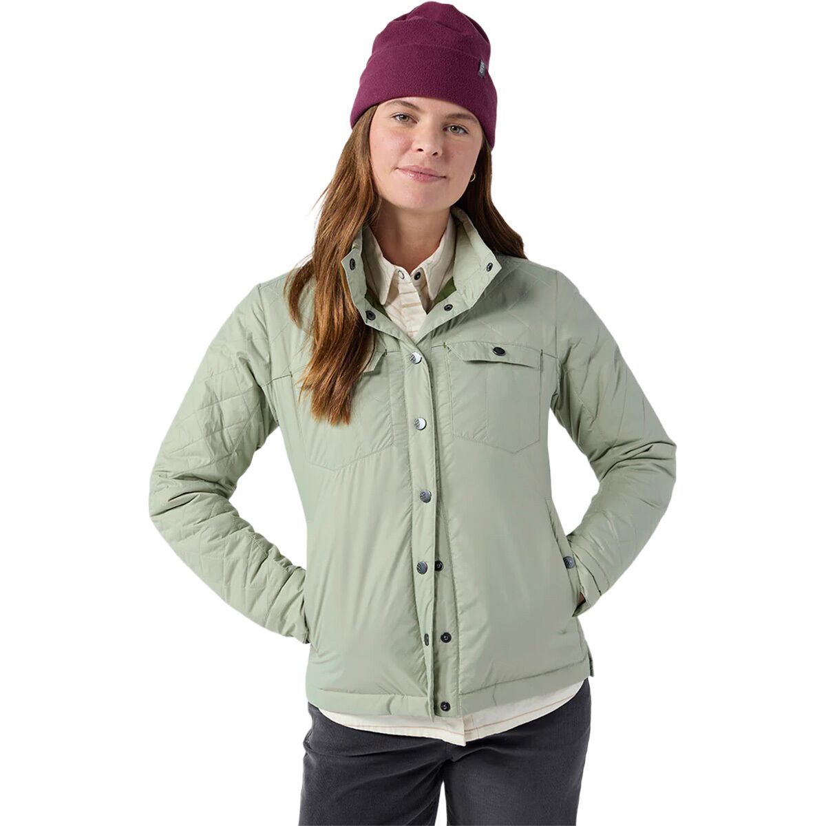Image of STIO Skycrest Snap Shirt - Women's Sage Flats, L